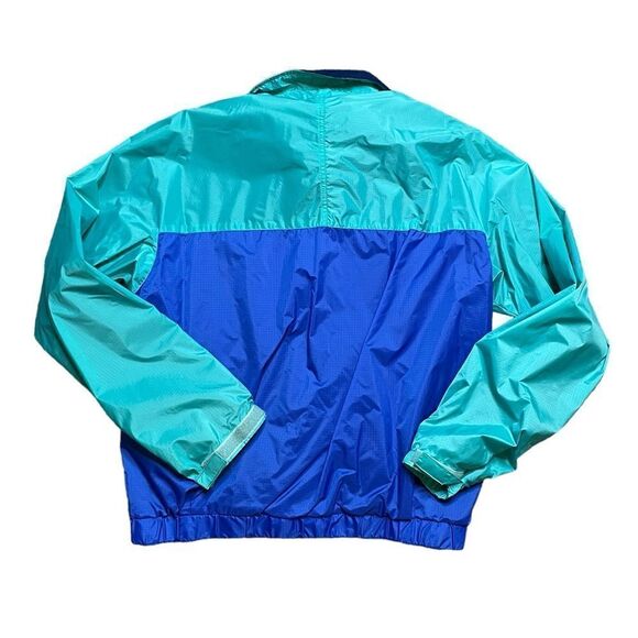 Vintage PATAGONIA Windbreaker Jacket Blue Green Size Large - Picture 2 of 8